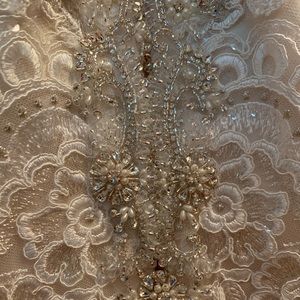 Champagne wedding dress size 12 by Casablanca.